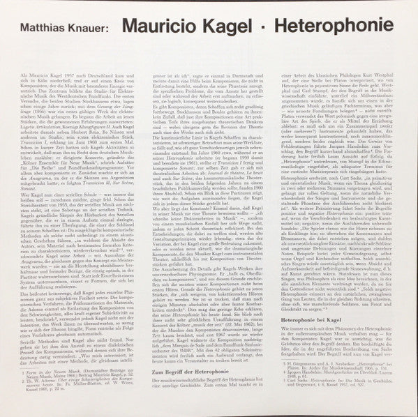 Heterophonie (1959/1961)