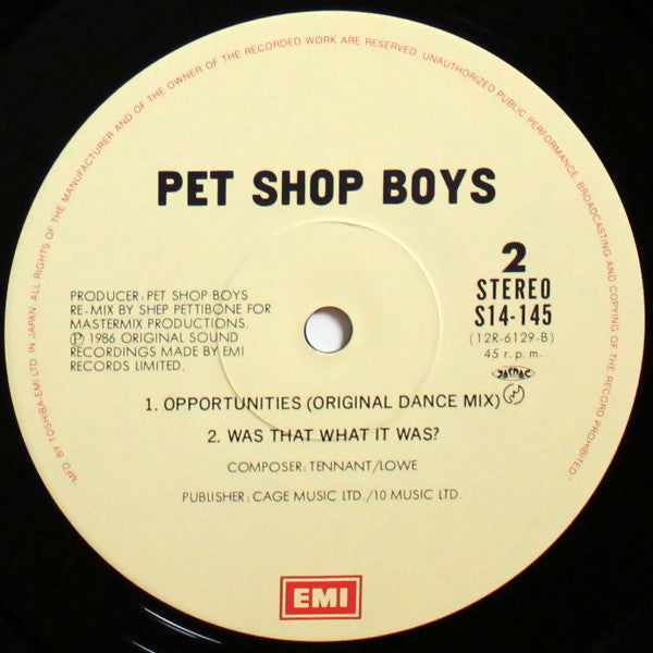 Opportunities (Let's Make Lots Of Money)