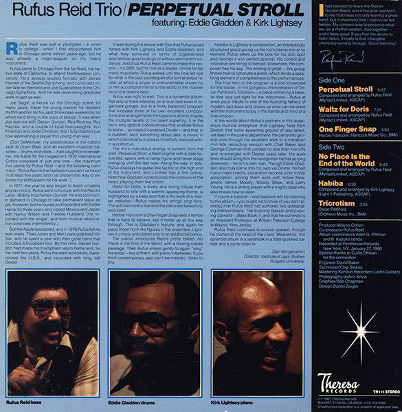 Master Release: Perpetual Stroll by Rufus Reid Trio