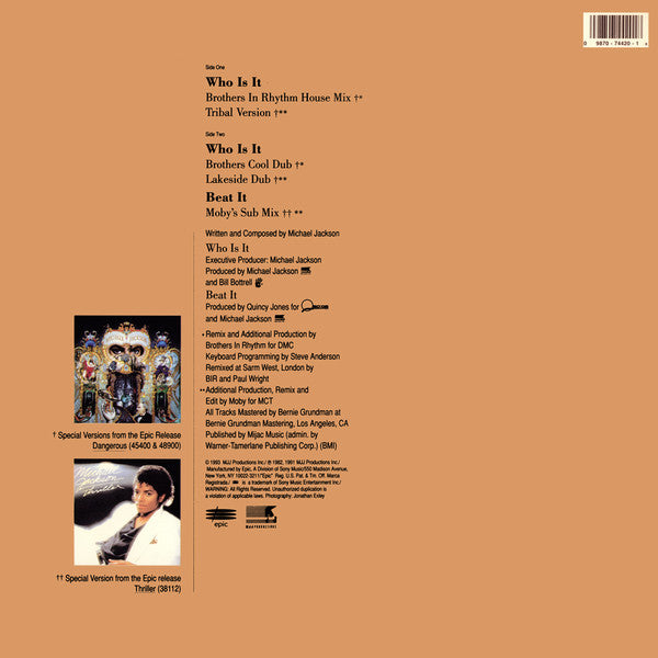 Release: Who Is It-Vinyl-US-1993-49 74420-311897