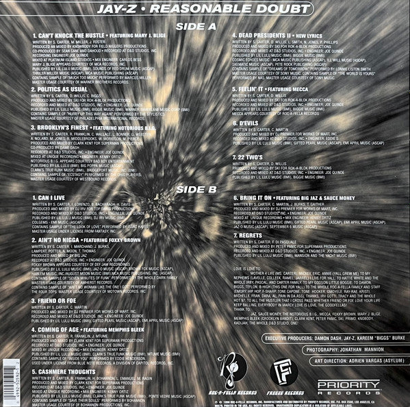 Master Release: Reasonable Doubt by Jay-Z