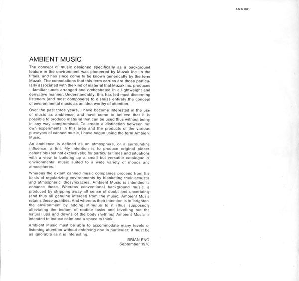 Ambient 1 (Music For Airports)