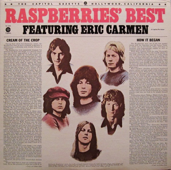 Release: Raspberries' Best - Featuring Eric Carmen-Vinyl-US-1979-SN-16095-841626