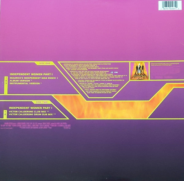 Release: Independent Women Part I (Charlie's Angels OST)-Vinyl-US-2000-44 79493-123505