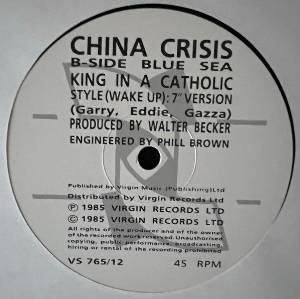 Master Release: King In A Catholic Style (Wake Up) by China Crisis