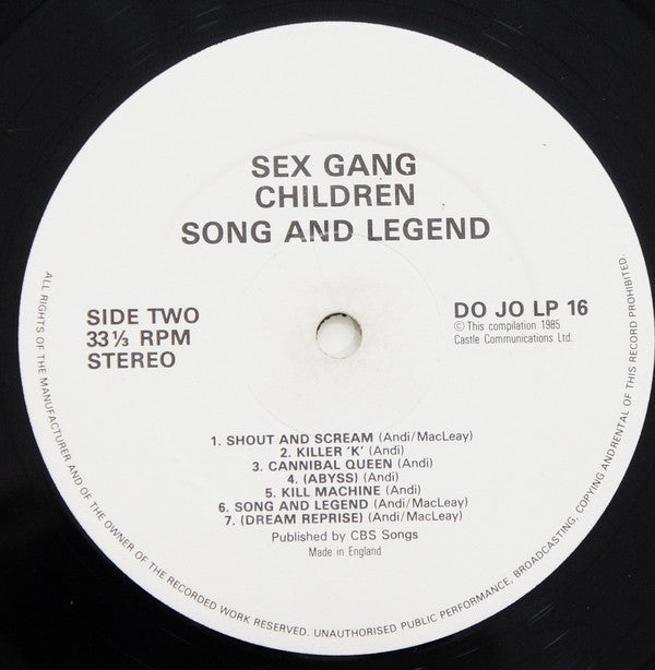 Song And Legend
