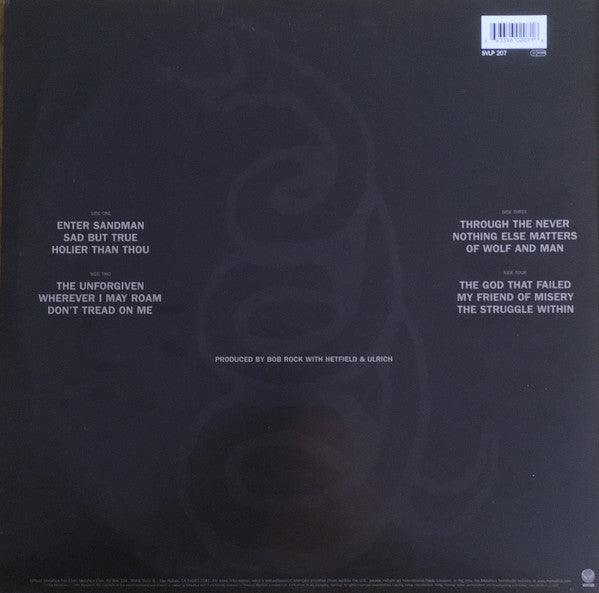 Release: Metallica-Vinyl-UK & Europe-2000-SVLP 207, SVLP 207-389765