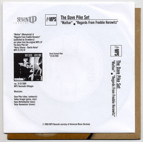 Release: Mathar / Regards From Freddie Horowitz-Vinyl-Germany-2001-SUP-002-355204