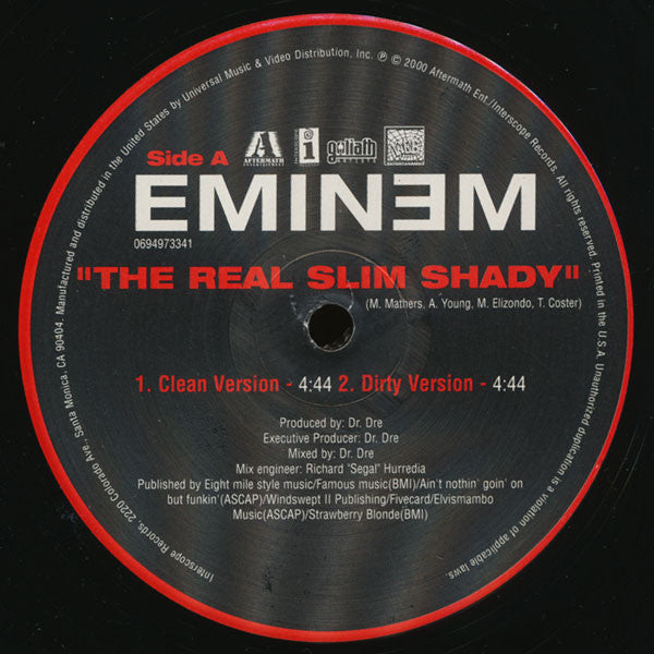 Release: The Real Slim Shady-Vinyl-US-2000-0694973341, 0694973341, 0694973341-318877