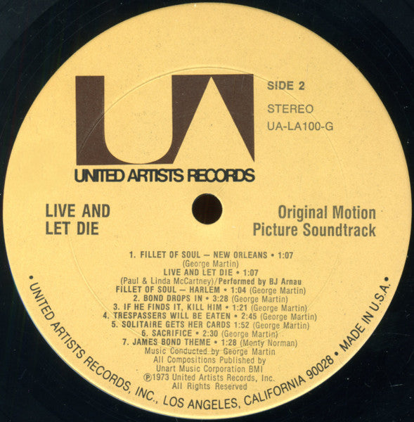 Live And Let Die (Original Motion Picture Soundtrack)