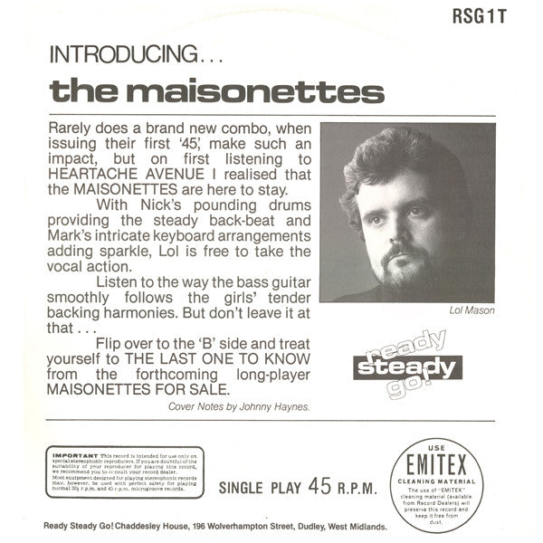 Master Release: Heartache Avenue by The Maisonettes
