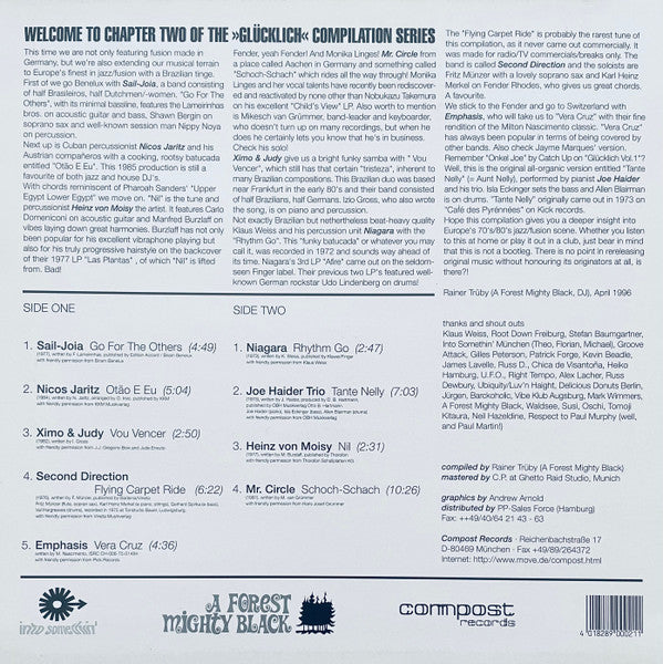 Release: Glücklich II-Vinyl-Germany-1996-COMPOST 021, COMPOST 021 LP-201798