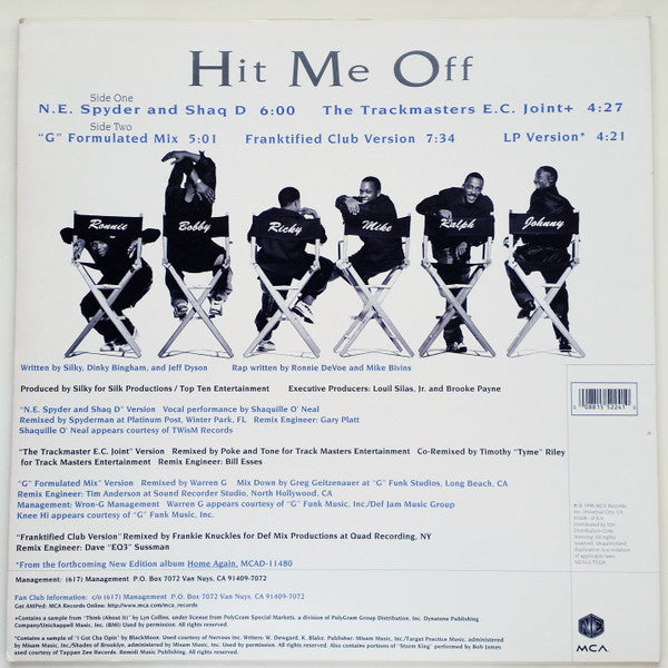 Master Release: Hit Me Off by New Edition