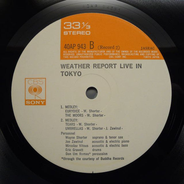 Weather Report Live In Tokyo