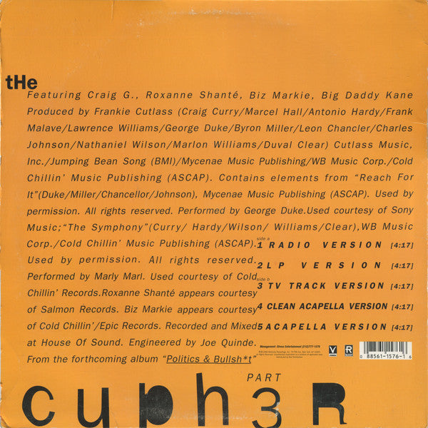 Release: The Cypher: Part 3-Vinyl-US-1996-88561-1576-1-811992