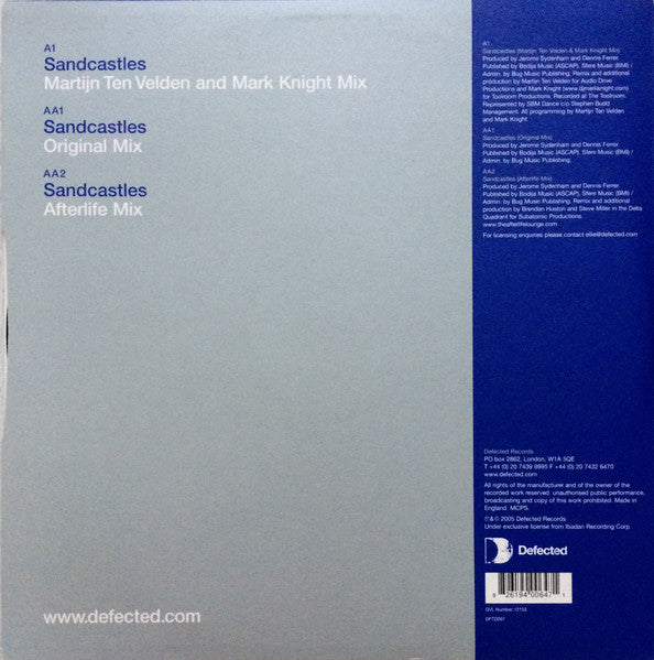 Release: Sandcastles-Vinyl-UK-2005-DFTD097-425758