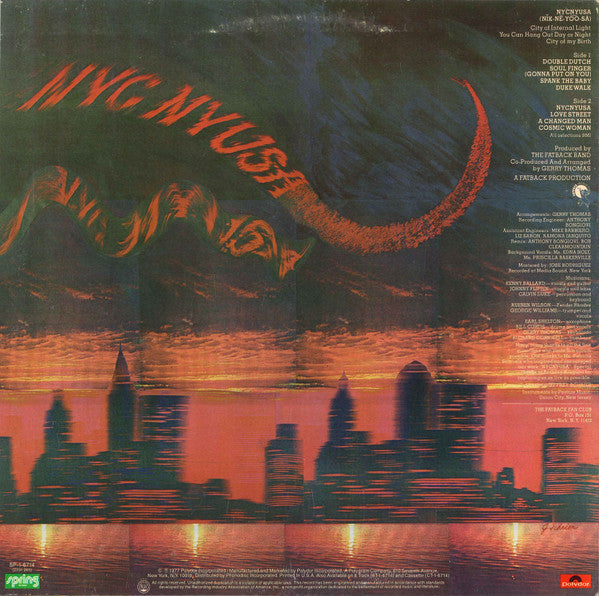 Release: NYCNYUSA (Nĭk-Nē-Yōō-Sä)-Vinyl-US-1977-SP-1-6714, 2391 265-706274