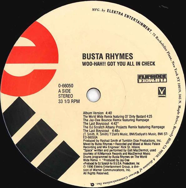 Master Release: Woo-Hah!! Got You All In Check by Busta Rhymes