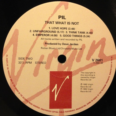 That What Is Not