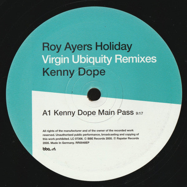 Holiday (Virgin Ubiquity Remixes)