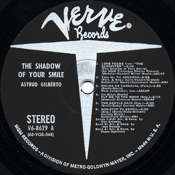 Release: The Shadow Of Your Smile-Vinyl-US-1965-V6-8629-368554