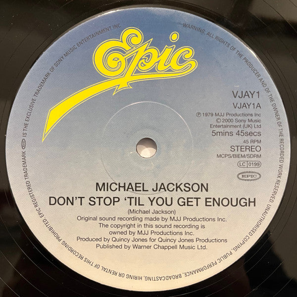 Master Release: Don't Stop 'Till You Get Enough / Off The Wall by Michael Jackson