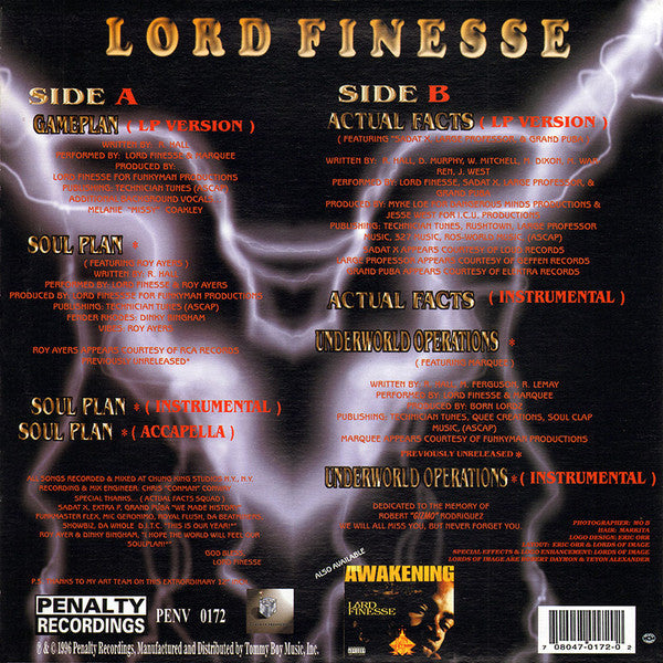 Master Release: Gameplan / Actual Facts by Lord Finesse