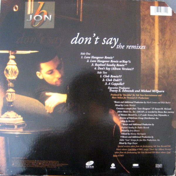 Master Release: Don't Say by Jon B