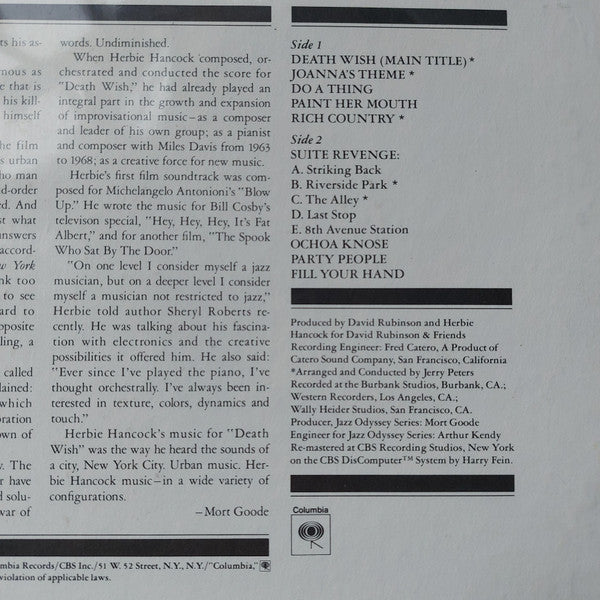 Death Wish : Original Soundtrack