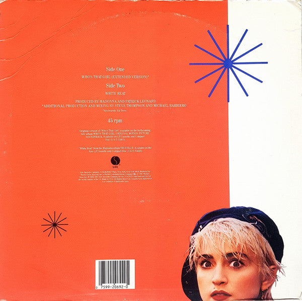Release: Who's That Girl-Vinyl-US-1987-0-20692, 9 20692-0-103398