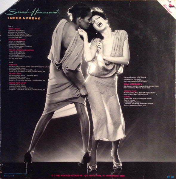 Release: I Need A Freak-Vinyl-US-1983-SV 301, SV301, SV 301-566406