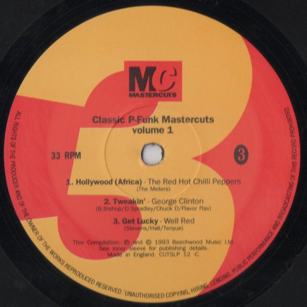 Classic P-Funk Mastercuts Volume 1