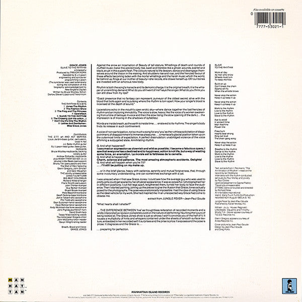 Release: Slave To The Rhythm-Vinyl-US-1985-ST-53021, ST 53021-669616