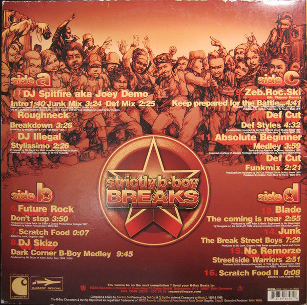Release: Strictly B-Boy Breaks Volume:1-Vinyl-Germany-2000-MZEE 058-107555