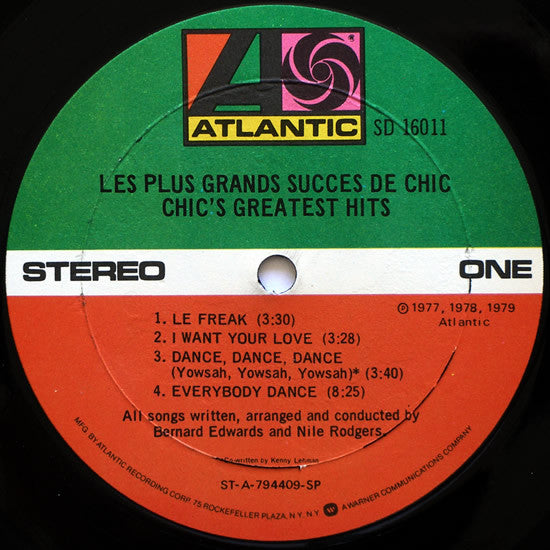 Les Plus Grands Succes De Chic (Chic's Greatest Hits)