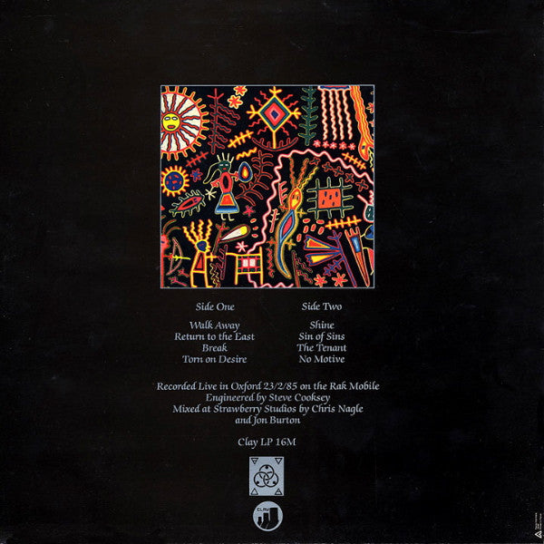 Release: Into The Fire ~ Live ~-Vinyl-UK-1985-CLAY LP 16M-429229