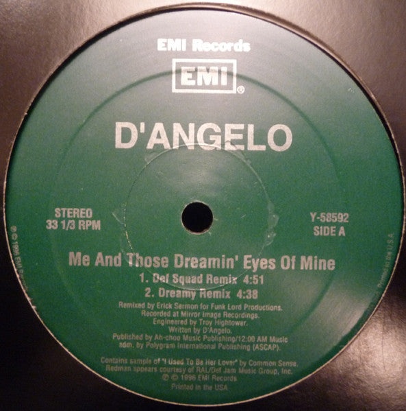 Release: Me And Those Dreamin' Eyes Of Mine-Vinyl-US-1996-Y-58592-149530