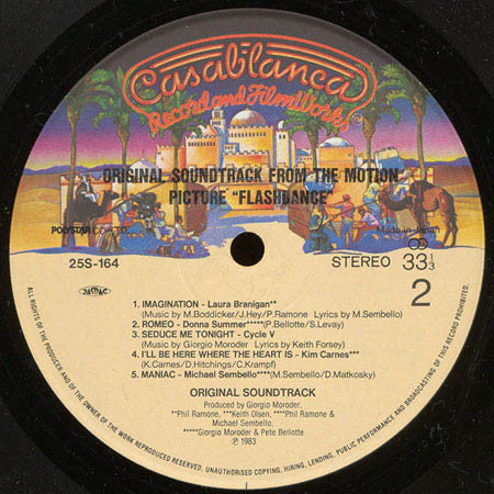 Flashdance (Original Soundtrack From The Motion Picture) = フラッシュダンス