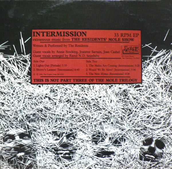 Master Release: Intermission by The Residents