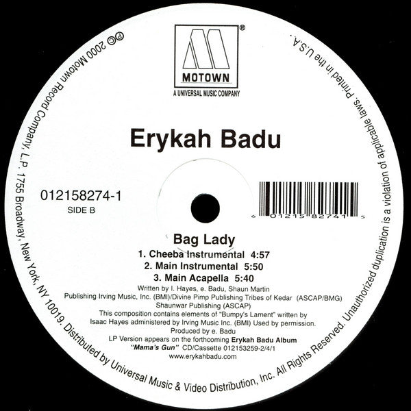 Release: Bag Lady-Vinyl-US-2000-012158274-1-229406