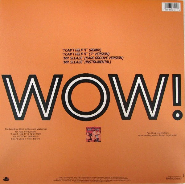 Release: I Can't Help It-Vinyl-US-1987-886 212-1-444519