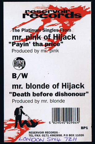 Release: Payin' Tha Price / Death Before Dishonor-Vinyl-UK-1996-BP1-414210