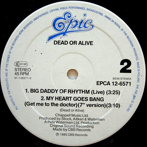 My Heart Goes Bang (Get Me To The Doctor)