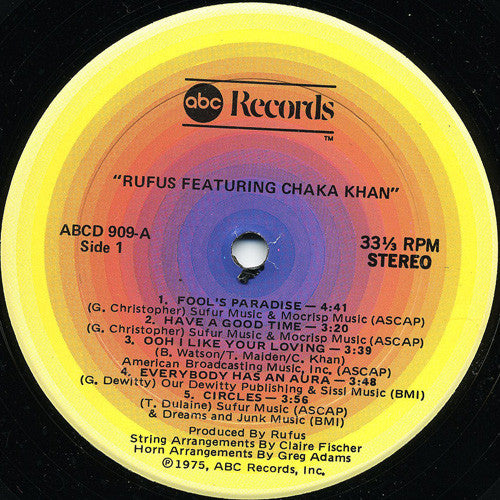 Rufus Featuring Chaka Khan