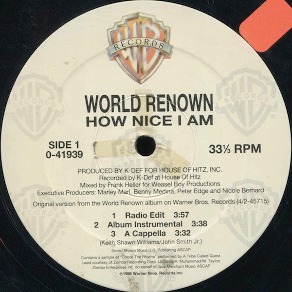 Master Release: How Nice I Am by World Renown
