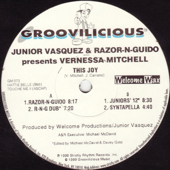 Master Release: This Joy by Junior Vasquez