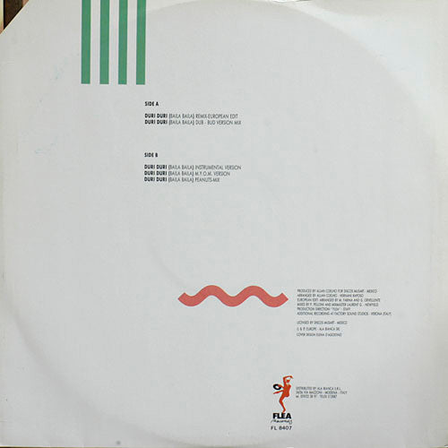Release: Duri Duri (Baila Baila) / Americano-Vinyl-Italy-1989-FL 8407-540084