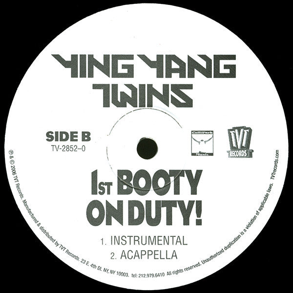 Master Release: 1st Booty On Duty! by Ying Yang Twins