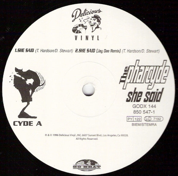 Release: She Said-Vinyl-Europe-1996-GODX 144, 850 547-1-143079