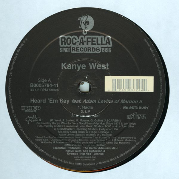 Master Release: Heard 'Em Say / Touch The Sky by Kanye West